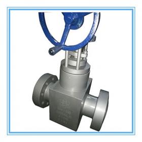 Integral forged flanged gate valve